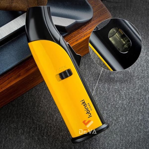 Bật lửa gas Jobon khò 1 tia kèm đục và khoá lửa ZB 988