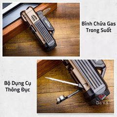 Bật lửa Lubinski khò 1 tia kèm dụng cụ thông đục YJA 10052