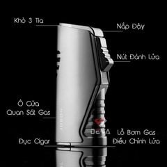 Bật lửa khò 3 tia kèm đục Lubinski 10011