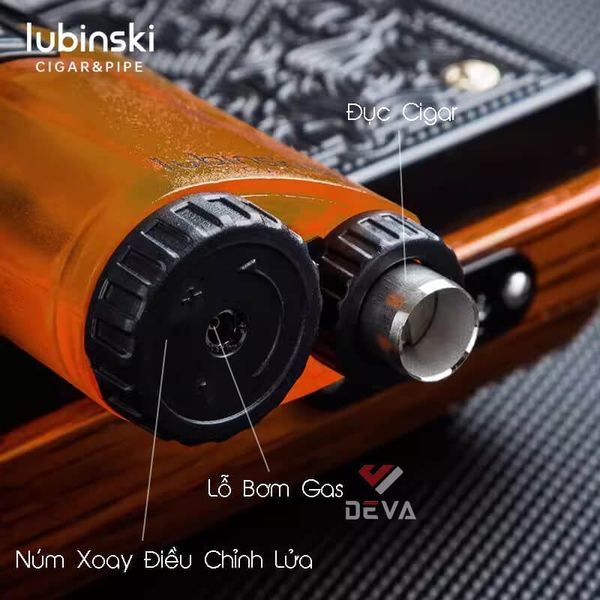 Bật lửa khò 3 tia kèm đục Lubinki YJA 10024