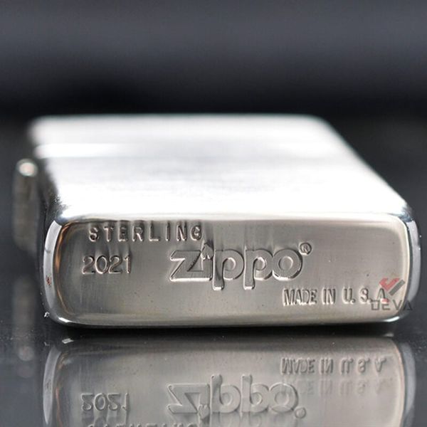 Zippo Bạc Khối Vỏ Nhám Trơn BK03
