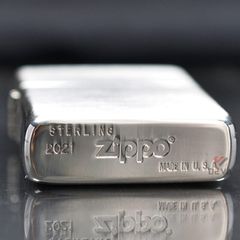 Zippo Bạc Khối Vỏ Nhám Trơn BK03