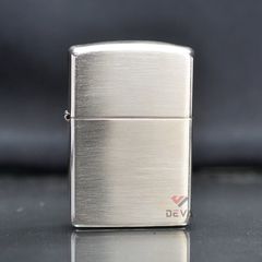 Zippo Bạc Khối Vỏ Nhám Trơn BK03