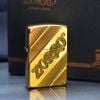 Bật lửa chính hãng Zorro mạ vàng hoa văn cuộn xoắn Z8775
