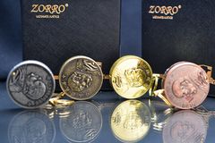 Bật lửa Chính Hãng Zorro Móc Khoá Đồng Xu Z623-201
