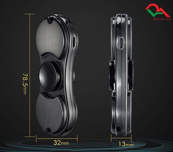 Bật lửa sạc điện con quay spinner