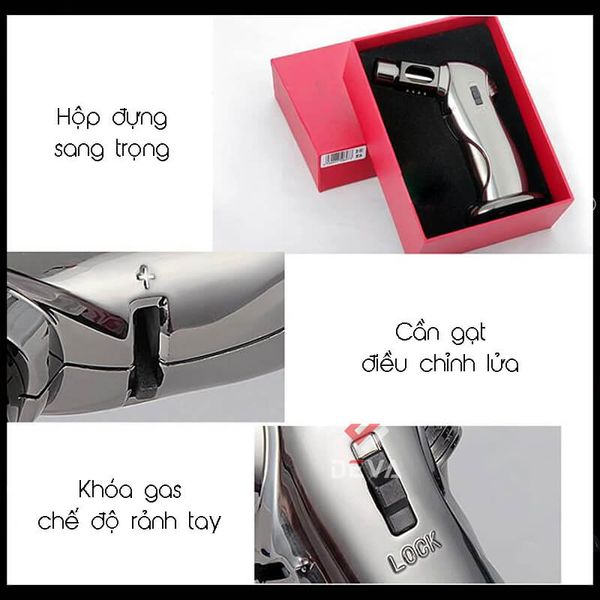Bật lửa để bàn Jobon khò 1 tia ZB 697