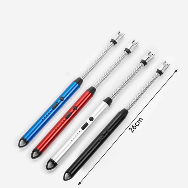 Bật lửa điện tia plasma có cán xoay 360 mồi bếp MB1