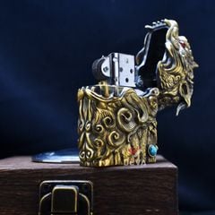 Bật lửa độc vỏ dày chủ đề hung thú Thao Thiết Z003