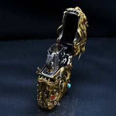 Bật lửa độc vỏ dày chủ đề hung thú Thao Thiết Z003