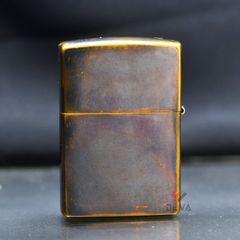 Zippo Đồng Giả Cổ Gắn Emblem Đầu Bò Marlboro ZD17