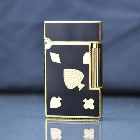 Bật lửa Dupont in quân bài viền vàng D54