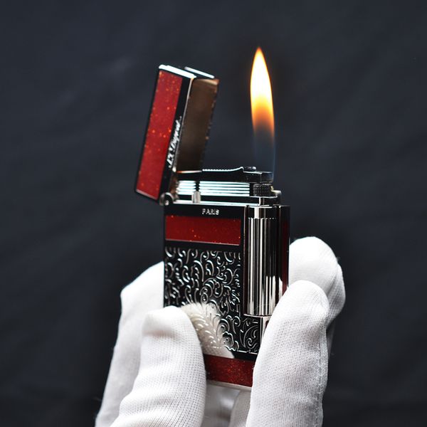 Bật lửa Dupont hoa văn bạc D46