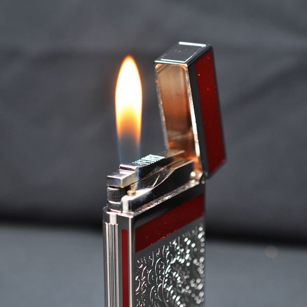 Bật lửa Dupont hoa văn bạc D46