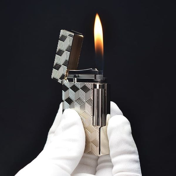 Bật lửa Dupont ô vuông 3D mã D49