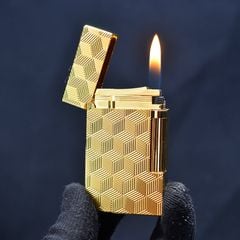 Bật lửa Dupont ô vuông 3D mã D49
