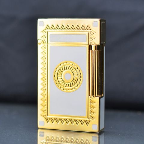 Dupont viền vàng hoa văn tròn D41