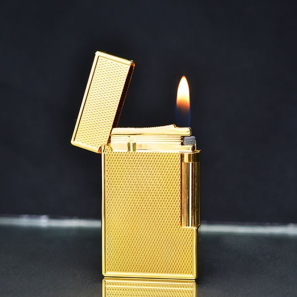 Bật lửa ST Dupont trắng ô vuông D139