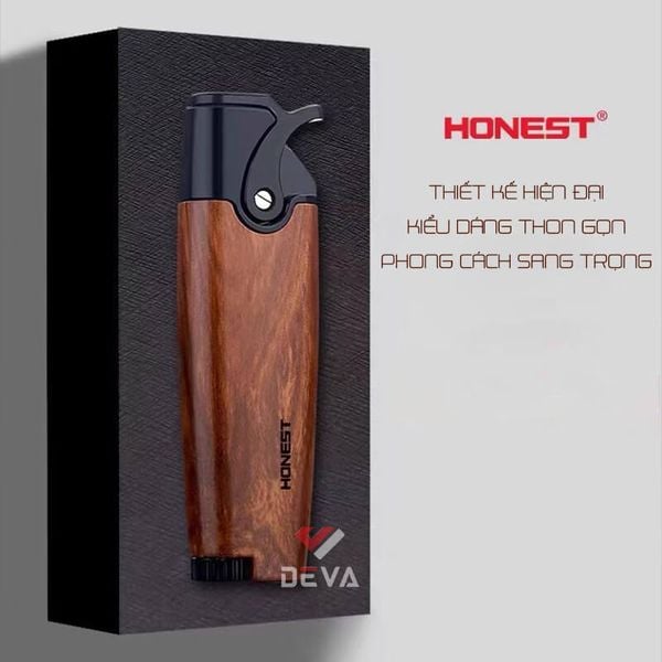 Bật lửa ga chính hãng Honest khò 1 tia dáng thon gọn BCZ 810