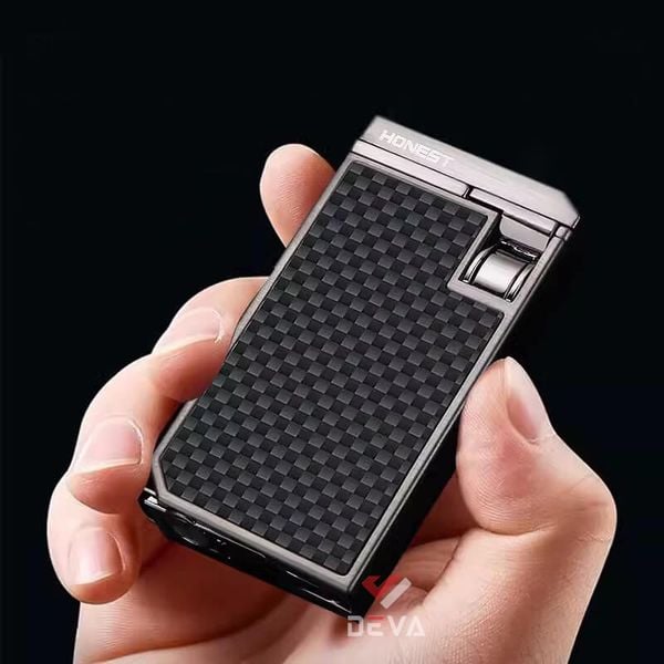 Bật lửa chính hãng Honest khò 2 tia kèm đục BCZ 816