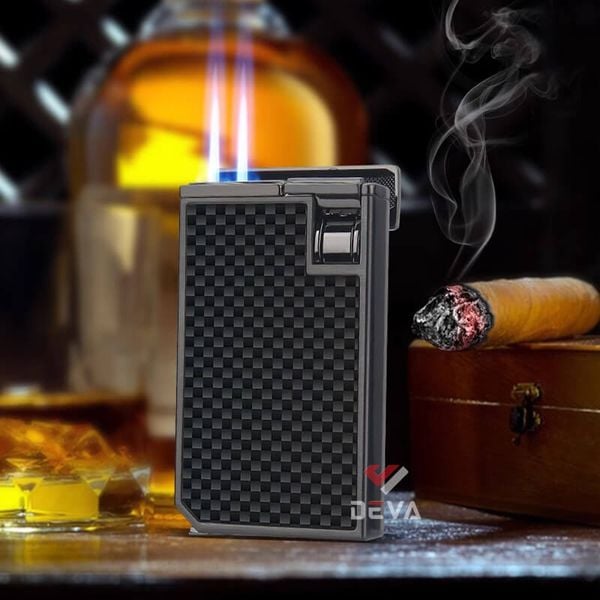 Bật lửa chính hãng Honest khò 2 tia kèm đục BCZ 816