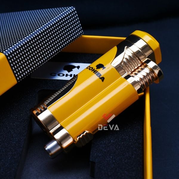 Bật lửa khò 2 tia Honest kèm đục Cigar BCZ 359