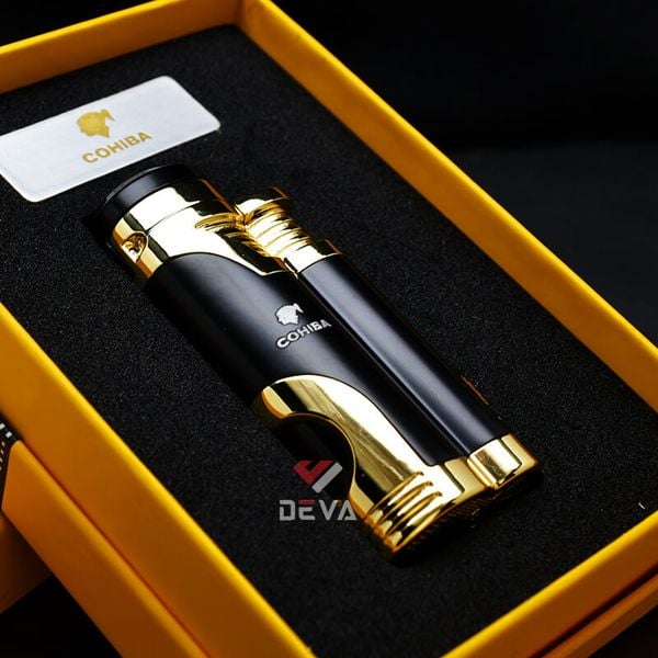Bật lửa khò 2 tia Honest kèm đục Cigar BCZ 359