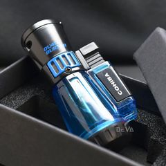Bật lửa khò 4 tia Cohiba bình xăng trong suốt COB 80