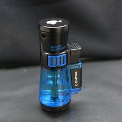 Bật lửa khò 4 tia Cohiba bình xăng trong suốt COB 80
