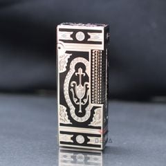 Bật Lửa G.Horse Sơn Mài Đen Hoa Văn Hoàng Gia Cổ Điển GH02