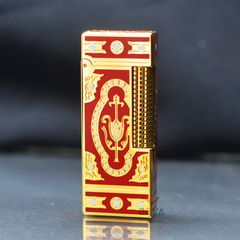 Bật Lửa G.Horse Sơn Mài Đỏ Hoa Văn Hoàng Gia Cổ Điển GH01