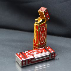 Bật Lửa G.Horse Sơn Mài Đỏ Hoa Văn Hoàng Gia Cổ Điển GH01