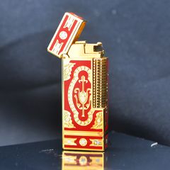 Bật Lửa G.Horse Sơn Mài Đỏ Hoa Văn Hoàng Gia Cổ Điển GH01