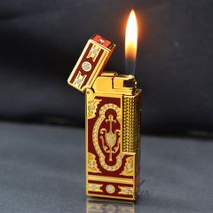 Bật Lửa G.Horse Sơn Mài Đỏ Hoa Văn Hoàng Gia Cổ Điển GH01
