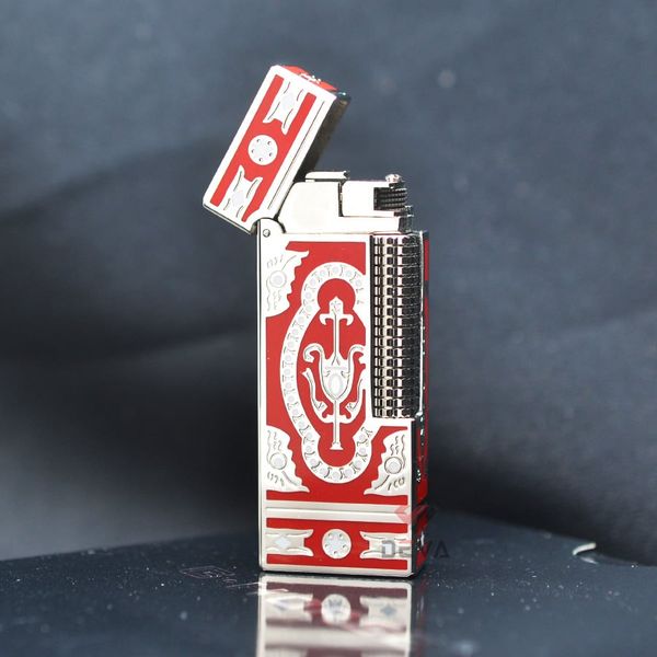 Bật Lửa G.Horse Sơn Mài Đỏ Hoa Văn Hoàng Gia Cổ Điển GH01