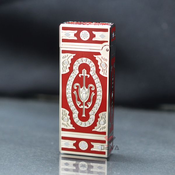 Bật Lửa G.Horse Sơn Mài Đỏ Hoa Văn Hoàng Gia Cổ Điển GH01