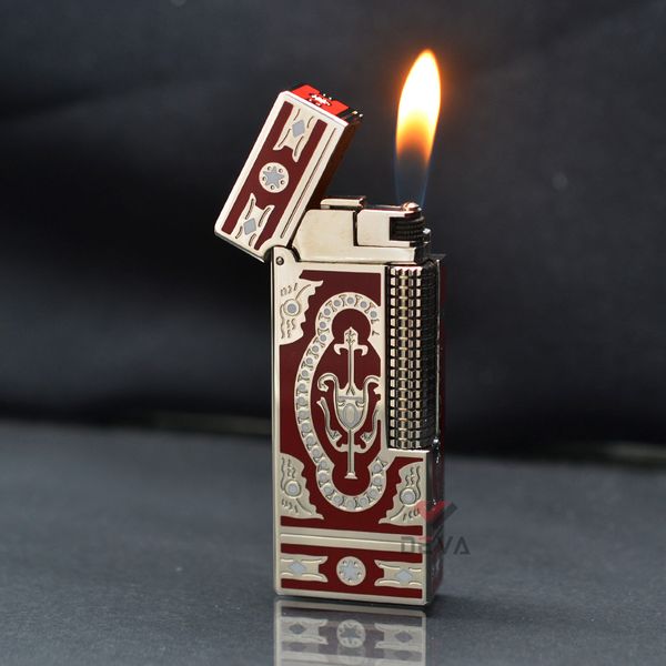 Bật Lửa G.Horse Sơn Mài Đỏ Hoa Văn Hoàng Gia Cổ Điển GH01