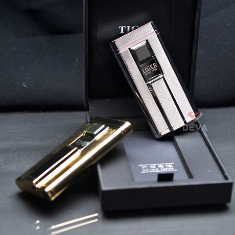 Bật lửa cảm ứng pin điện dùng ga Tiger 896