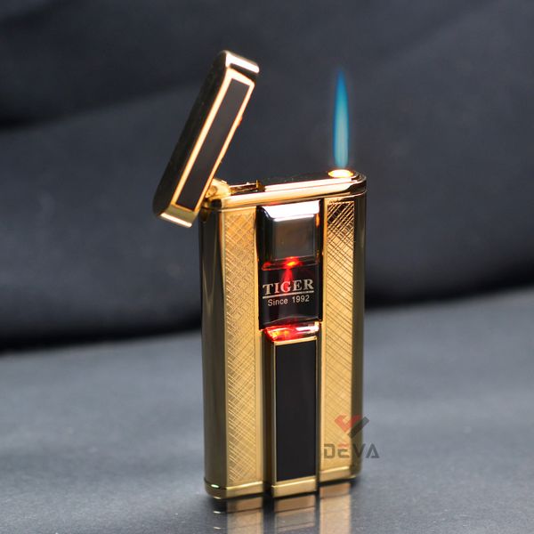 Bật lửa cảm ứng pin điện dùng ga Tiger 896