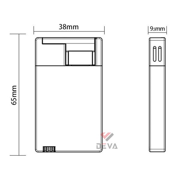 Bật lửa gas chính hãng Focus khò 1 tia siêu mỏng F123