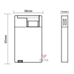 Bật lửa gas chính hãng Focus khò 1 tia siêu mỏng F123