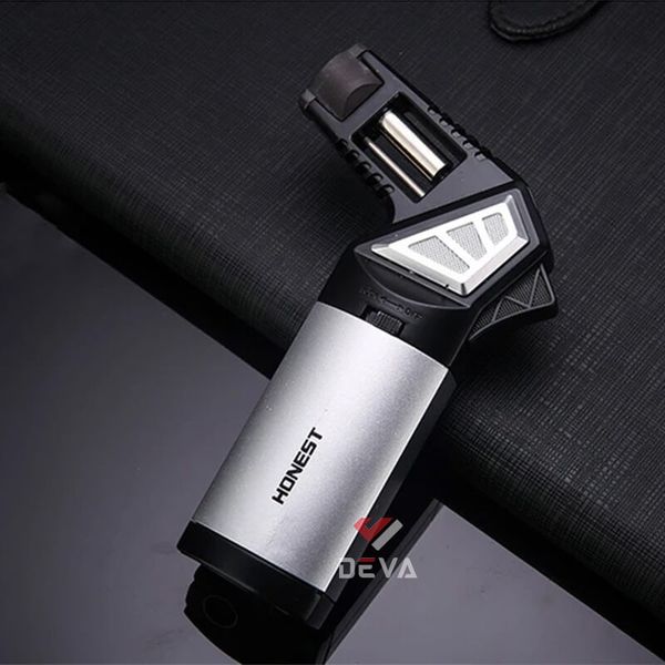 Bật lửa khò để bàn Honest khò đại 1 tia kèm đục Cigar BCZ 489