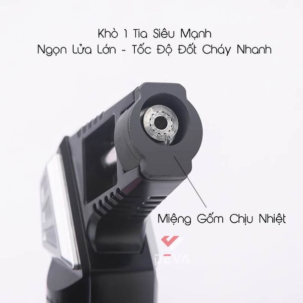 Bật lửa khò để bàn Honest khò đại 1 tia kèm đục Cigar BCZ 489