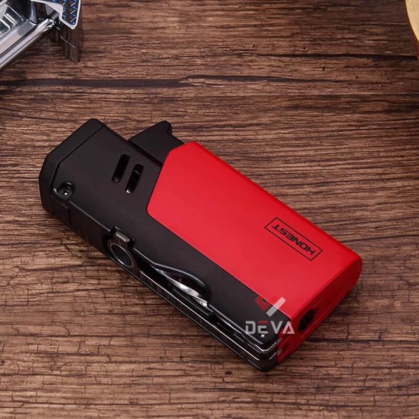 Bật lửa chính hãng Honest khò đại 1 tia kèm xiên và đục Cigar BCZ 761