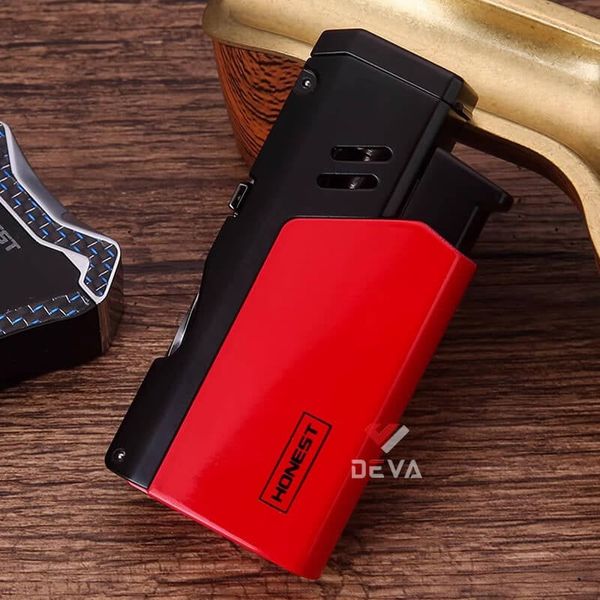 Bật lửa chính hãng Honest khò đại 1 tia kèm xiên và đục Cigar BCZ 761
