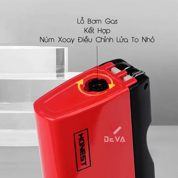 Bật lửa chính hãng Honest khò đại 1 tia kèm xiên và đục Cigar BCZ 761