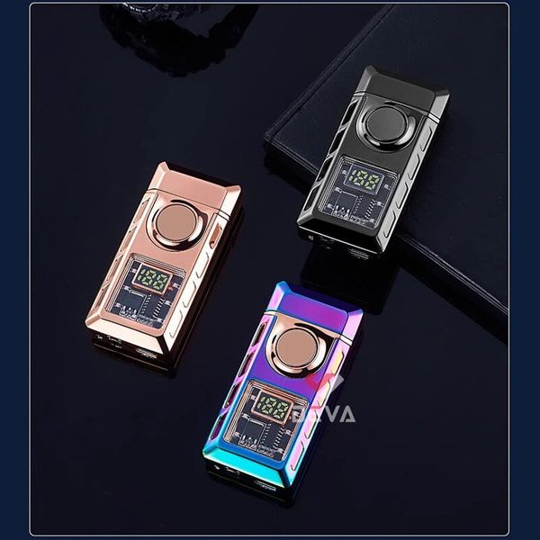 Bật lửa gas sạc điện 2 kiểu lửa đèn LED TH-633