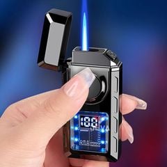 Bật lửa gas sạc điện 2 kiểu lửa đèn LED TH-633