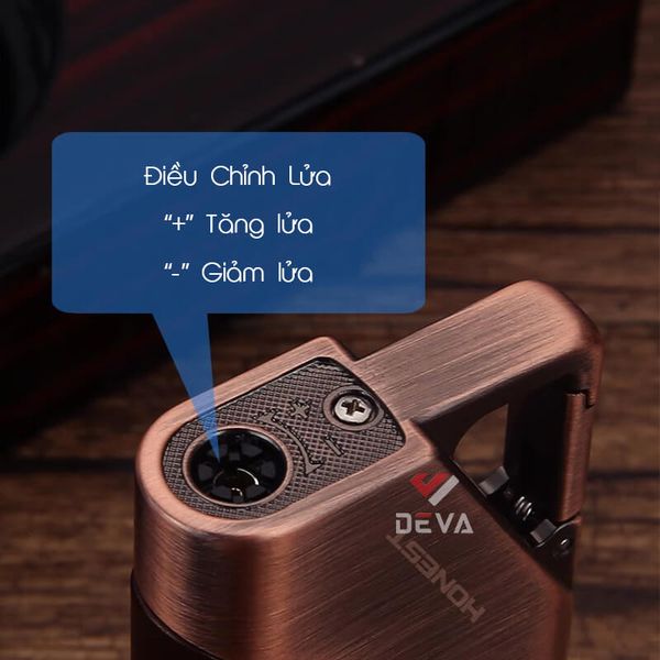 Bật lửa ga Honest khò 1 tia kèm móc khóa BCZ 824
