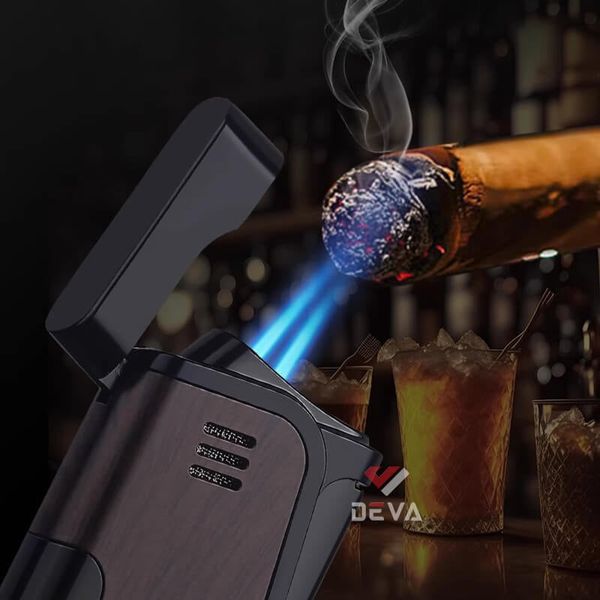 Bật lửa ga Honest khò 2 tia kèm đục BCZ 822